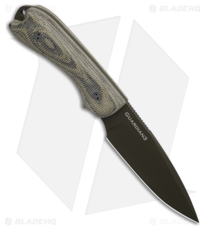 Bradford Knives Guardian 3 Fixed Blade Knife Camo Micarta (3.5" OD Green)