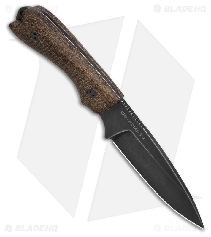 Bradford Guardian 3.2 Fixed Knife Natural Burlap Micarta