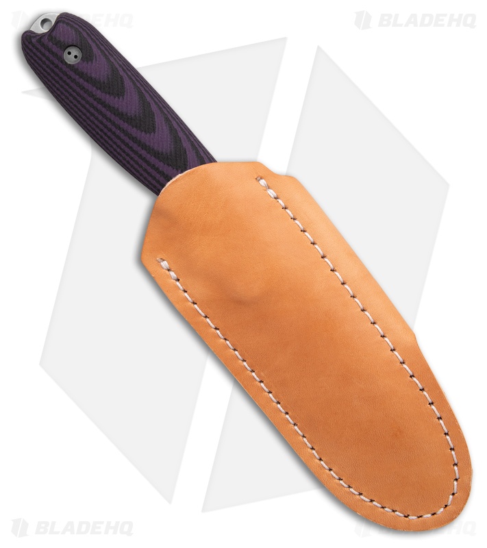 Bradford Knives Guardian 3.5 Fixed Blade 3D Microtextured Purple/BLK(3.75" SW)