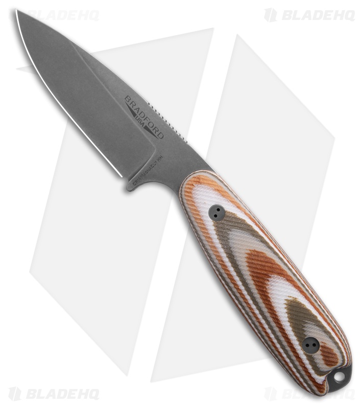Bradford Knives Guardian 3.5 Fixed Blade 3D Microtextured Snow Camo (3.75" SW)