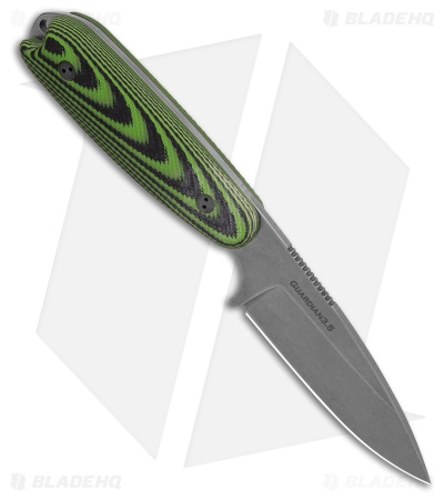 Bradford Knives Guardian 3.5 Fixed Blade 3D Microtextured Toxic/Blk (3.75" SW)
