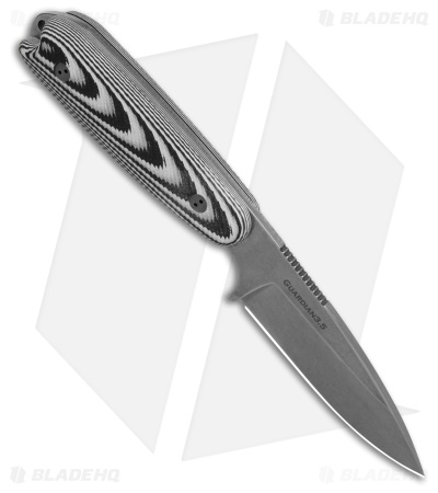 Bradford Knives Guardian 3.5 Fixed Blade 3D Microtextured White/BLK (3.75" SW)