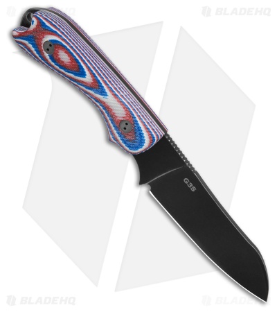 Bradford Knives Guardian3 Fixed Blade Red/White/Blue G-10 (3.5" Nimbus)