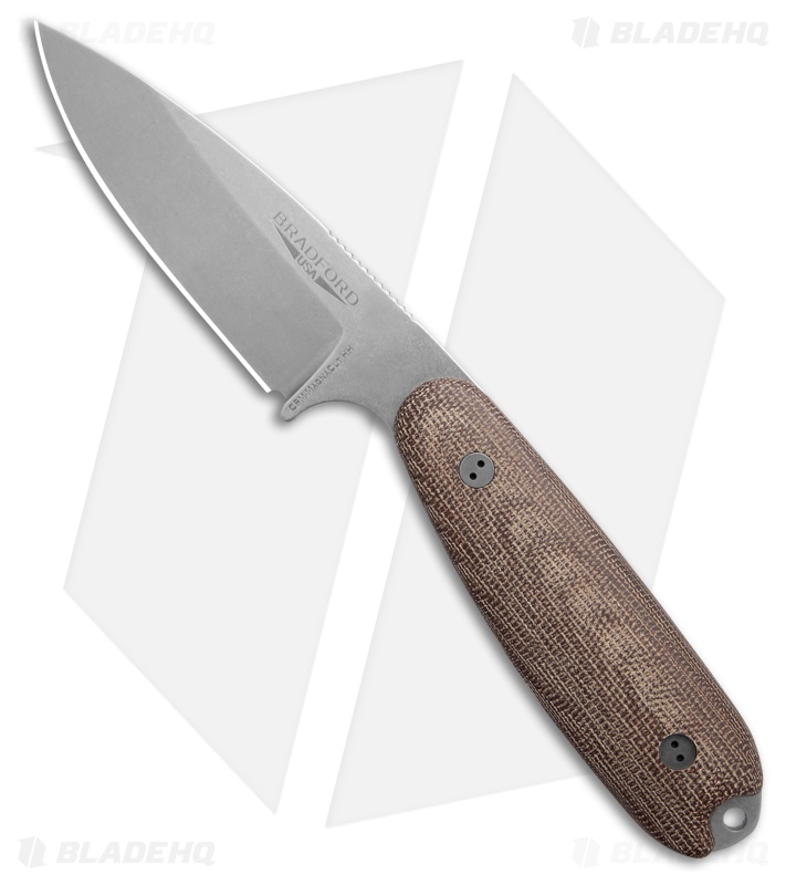Bradford Knives Guardian3.5 Fixed Blade 3D Natural Micarta