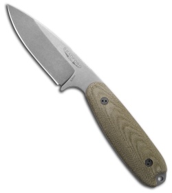 Bradford Guardian3.5 Fixed Blade Knife Brown Micarta SW