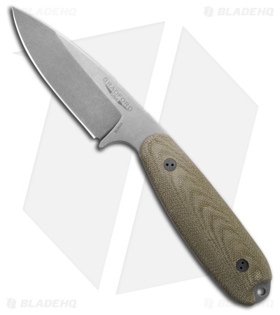 Bradford Guardian3.5 Fixed Blade Knife OD Green Micarta SW
