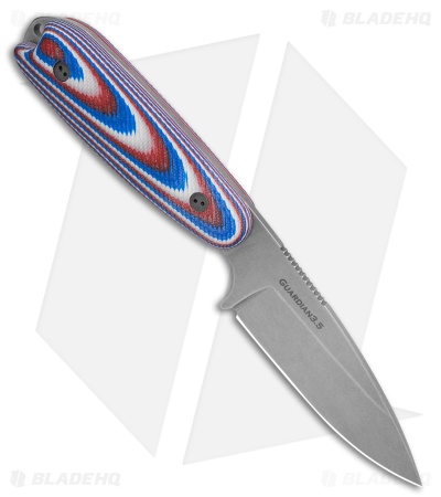 Bradford Knives Guardian3.5 Fixed Blade Knife Red/White/Blue G-10 (3.75" SW)