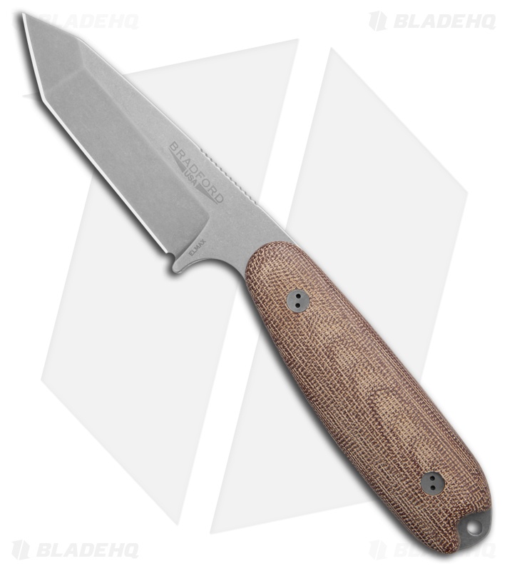 Bradford Knives Guardian3.5T Fixed Blade 3D Natural Micarta (3.75" Stonewash)