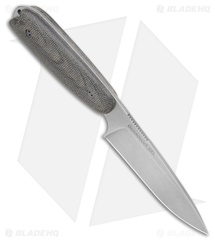 Bradford Knives Guardian3.5XL 3D Black Micarta