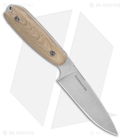 Bradford Knives Guardian3.5XL Fixed Blade Knife 3D Natural Micarta (4.5" SW)