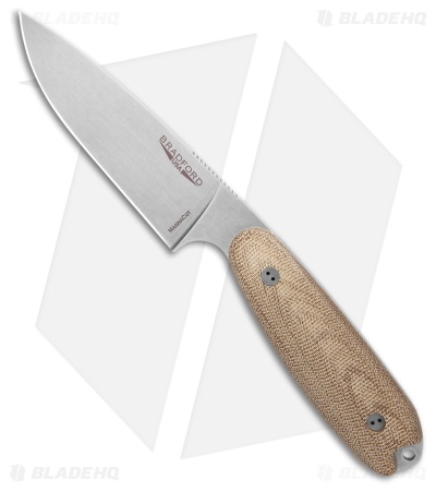 Bradford Knives Guardian3.5XL Fixed Blade Knife 3D Natural Micarta (4.5" SW)