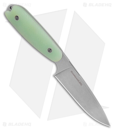 Bradford Knives Guardian3.5XL Fixed Blade Knife 3D Textured Jade G-10 (4.5" SW)