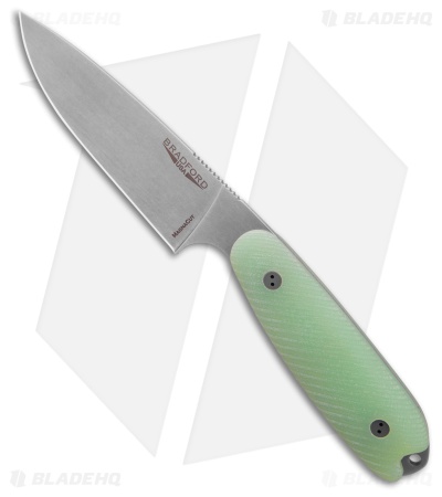 Bradford Knives Guardian3.5XL Fixed Blade Knife 3D Textured Jade G-10 (4.5" SW)