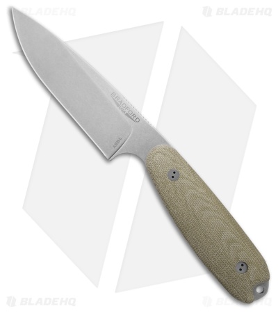 Bradford Knives Guardian3.5XL OD Green Micarta (4.50" Stonewash)