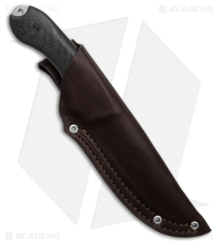 Bradford Guardian 4 MagnaCut Fixed Blade Knife Carbon Fiber (4.6" Stonewash)