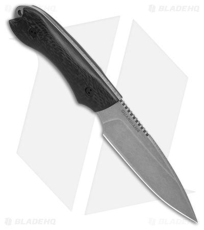 Bradford Guardian 4 MagnaCut Fixed Blade Knife Carbon Fiber (4.6" Stonewash)