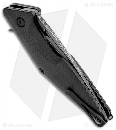 Brous Blades Division Flipper Knife Carbon Fiber (4.37" Acid Wash)