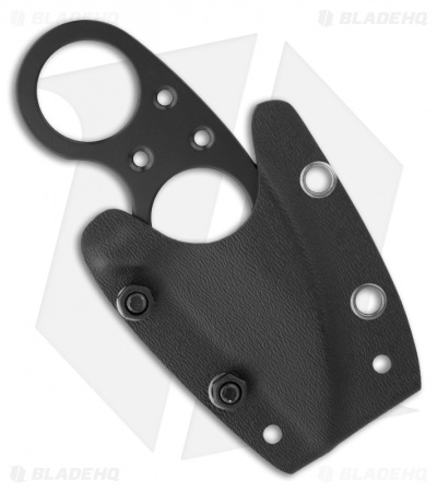 Brous Blades Silent Soldier V1 Neck Knife Straight Edge Fixed (2.5" Black)