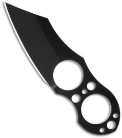 Brous Blades Silent Soldier Ranger Neck Knife Fixed Blade (Black)