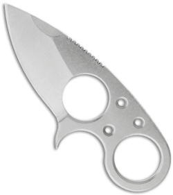 Brous Blades Silent Soldier V2 Neck Knife Drop Point Fixed (2.5" Stonewash)