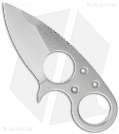 Brous Blades Silent Soldier V2 Neck Knife Drop Point Fixed (2.5" Stonewash)