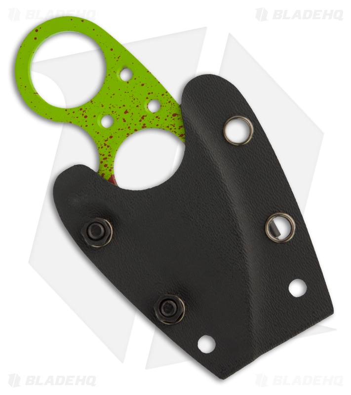 Brous Blades Silent Soldier V1 Zombie Green Neck Knife Fixed (2.5 Plain)