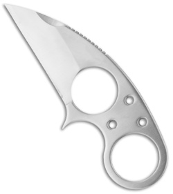 Brous Blades Silent Soldier V1 Neck Knife Straight Edge Fixed (2.5" Satin)