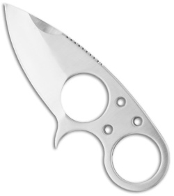 Brous Blades Silent Soldier V2 Neck Knife Drop Point Fixed (2.5" Satin)