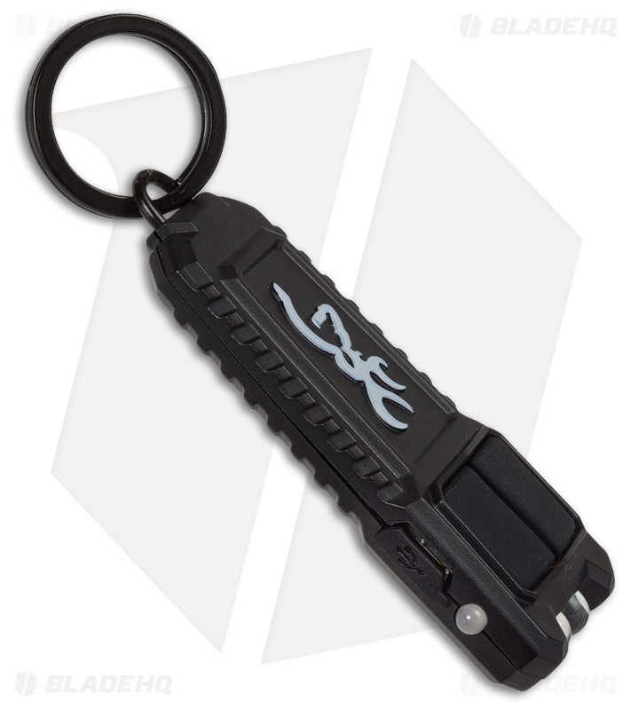 Browning Flash Rechargeable USB Keychain Flashlight Black (35 Lumens) 3713380