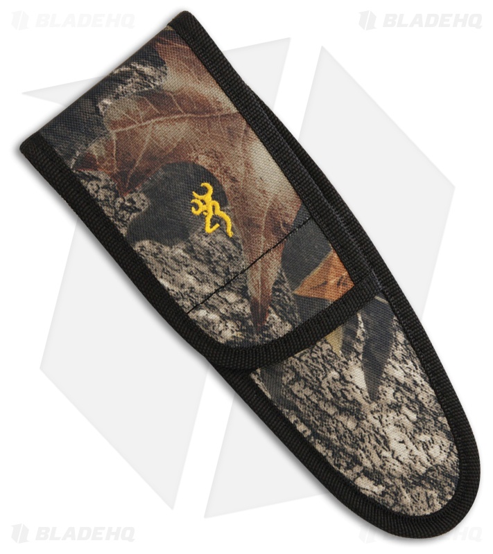 Browning Outdoorsman Spring Loaded Pruning Shears Black w/ Camo Sheath BR0286