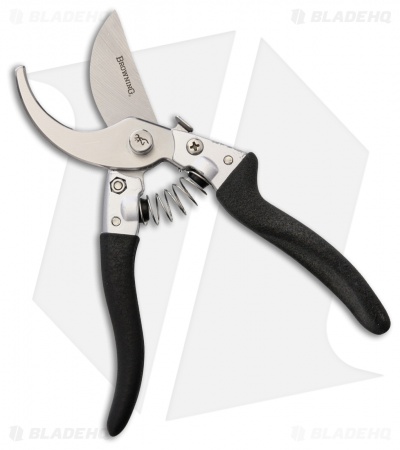 Browning Outdoorsman Spring Loaded Pruning Shears Black w/ Camo Sheath BR0286