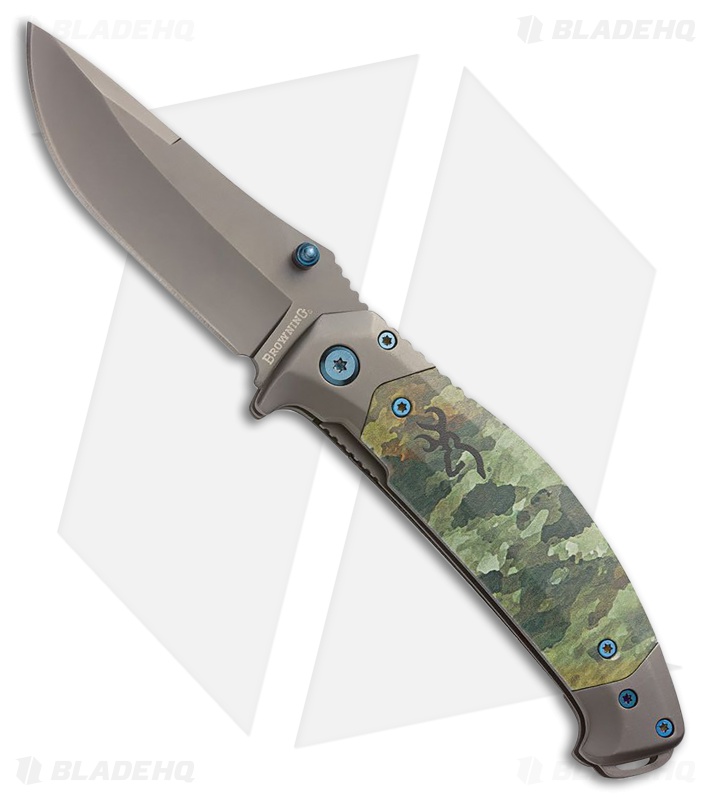 Browning TDX Camo Liner Lock Knife (3.25" Gray)