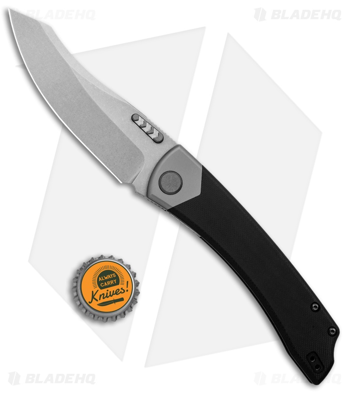 BRS E-Volve Khopesh-C3 Liner Lock Knife Titanium Black G10 (4.1" Stonewash) 