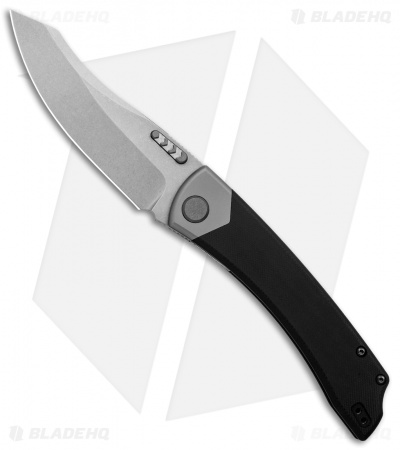 BRS E-Volve Khopesh-C3 Liner Lock Knife Titanium Black G10 (4.1" Stonewash) 