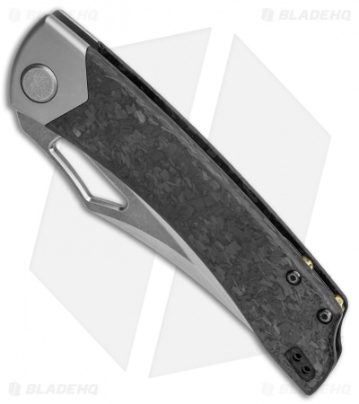 BRS E-Volve Khopesh-B2 Liner Lock Knife Shred Carbon Fiber (4.1" Stonewash) 