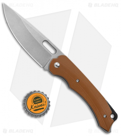 BRS E-Volve Navajo Liner Lock Knife Desert Brown G10 (3.5" Stonewash)
