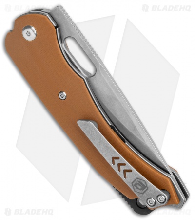 BRS E-Volve Navajo Liner Lock Knife Desert Brown G10 (3.5" Stonewash)