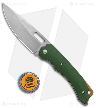 BRS E-Volve Navajo Liner Lock Knife Green G10 (3.5" Stonewash)