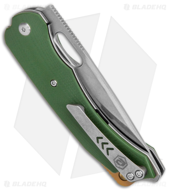 BRS E-Volve Navajo Liner Lock Knife Green G10 (3.5" Stonewash)