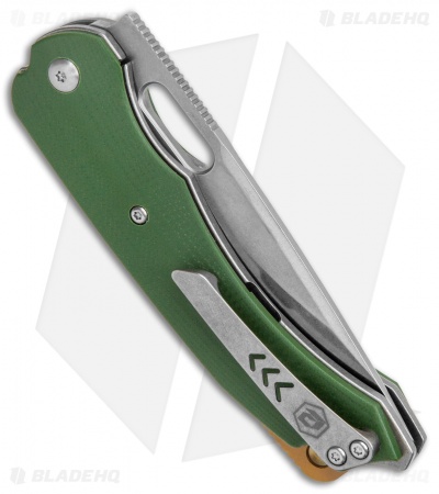 BRS E-Volve Navajo Liner Lock Knife Green G10 (3.5" Stonewash)