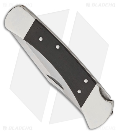 Buck 110 Slim Elite Heritage Lockback Knife Ebony/Nickel Silver (3.75" Satin)