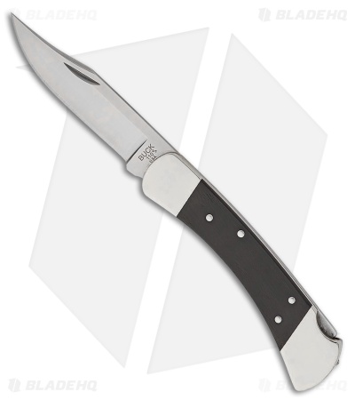 Buck 110 Slim Elite Heritage Lockback Knife Ebony/Nickel Silver (3.75" Satin)