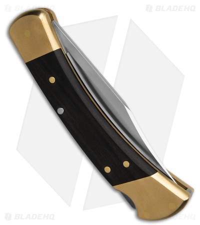Buck 110 Semiquincentennial Lockback Knife Polished Genuine Ebony (3.75" Satin)