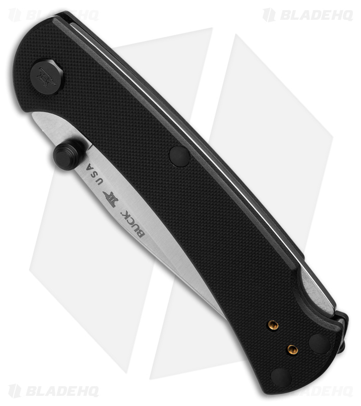 Buck 112 Slim Pro TRX Lockback Knife Black G-10 (3" Satin) 0112BKS3