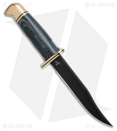 Buck 119 Special Zero Forks Fixed Blade Knife Blue DymaLux (6" Black)