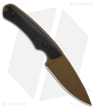 Buck 664 Alpha Hunter Backcountry Fixed Blade Knife Rubber/GRN (3.6" Bronze)