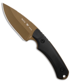 Buck 664 Alpha Hunter Backcountry Fixed Blade Knife Rubber/GRN (3.6" Bronze)
