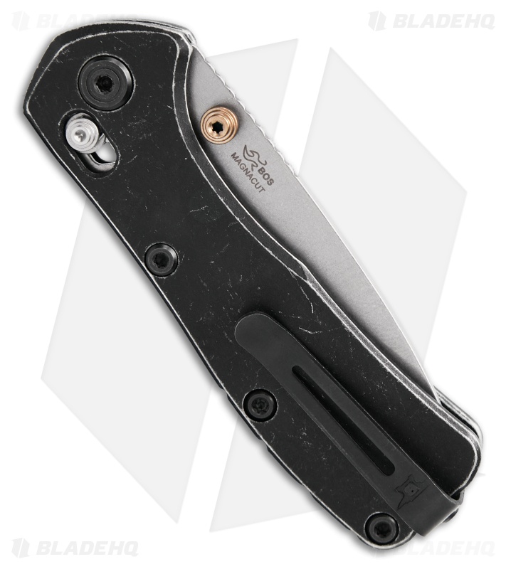 Buck 790 Mini Range Elite Crossbar Lock Knife Trail Worn Black Al (2.6" SW)