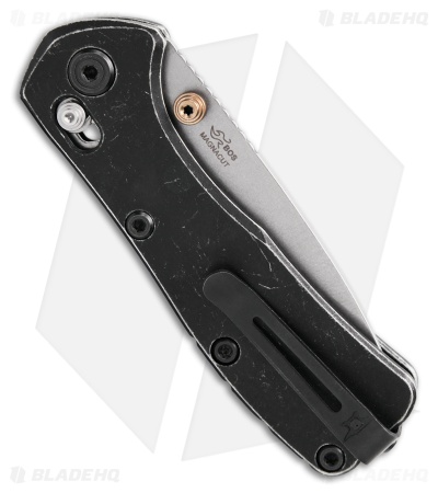 Buck 790 Mini Range Elite Crossbar Lock Knife Trail Worn Black Al (2.6" SW)