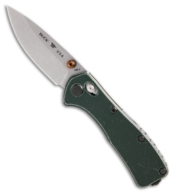 Buck 790 Mini Range Elite Crossbar Lock Knife Trail Worn Green Al (2.6" SW)